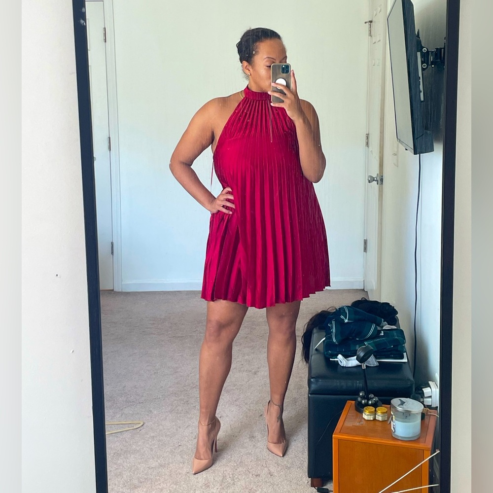 Abercrombie Pleated Trapeze Dress